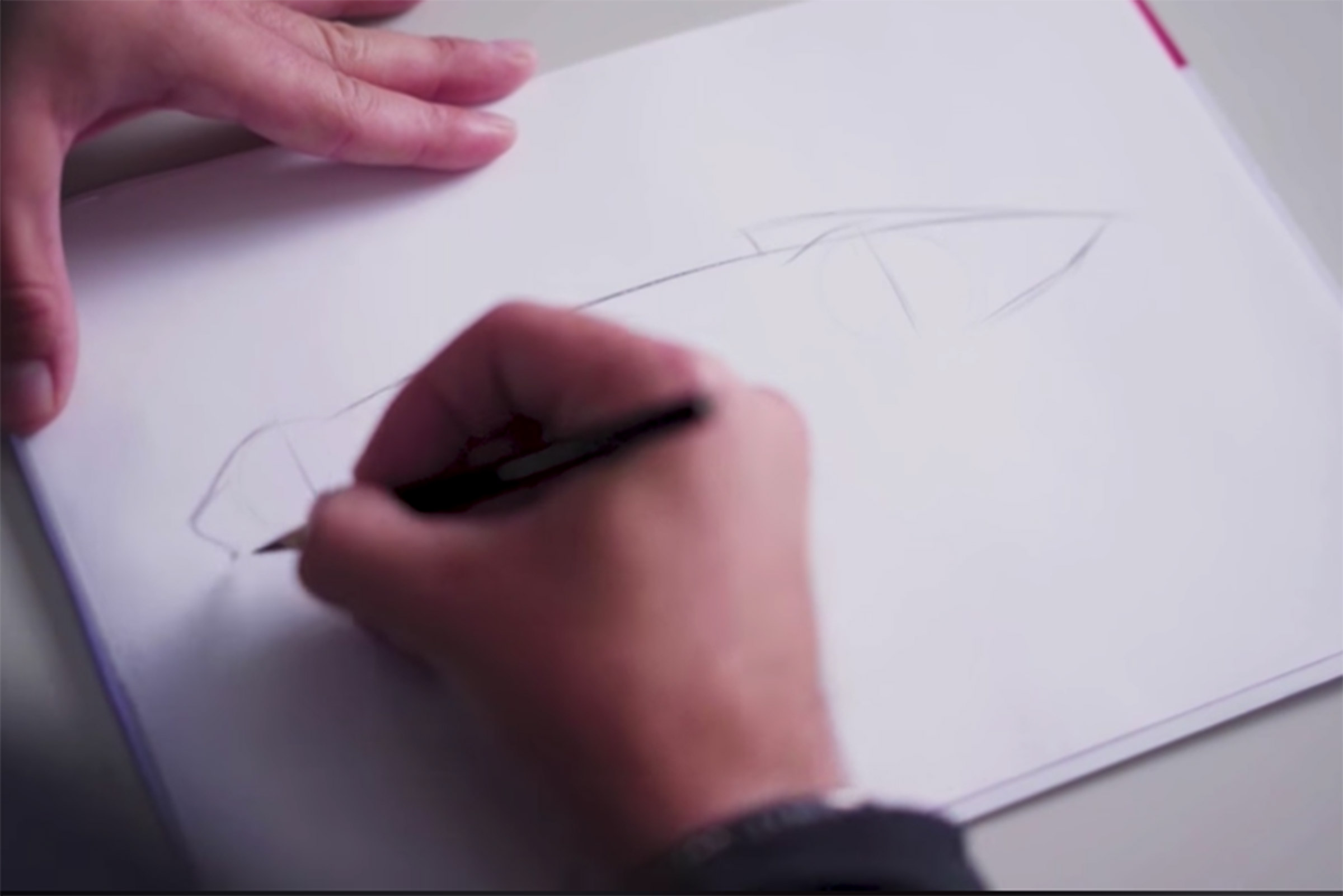 Mercedes EQSilver Arrow teaser - sketch2