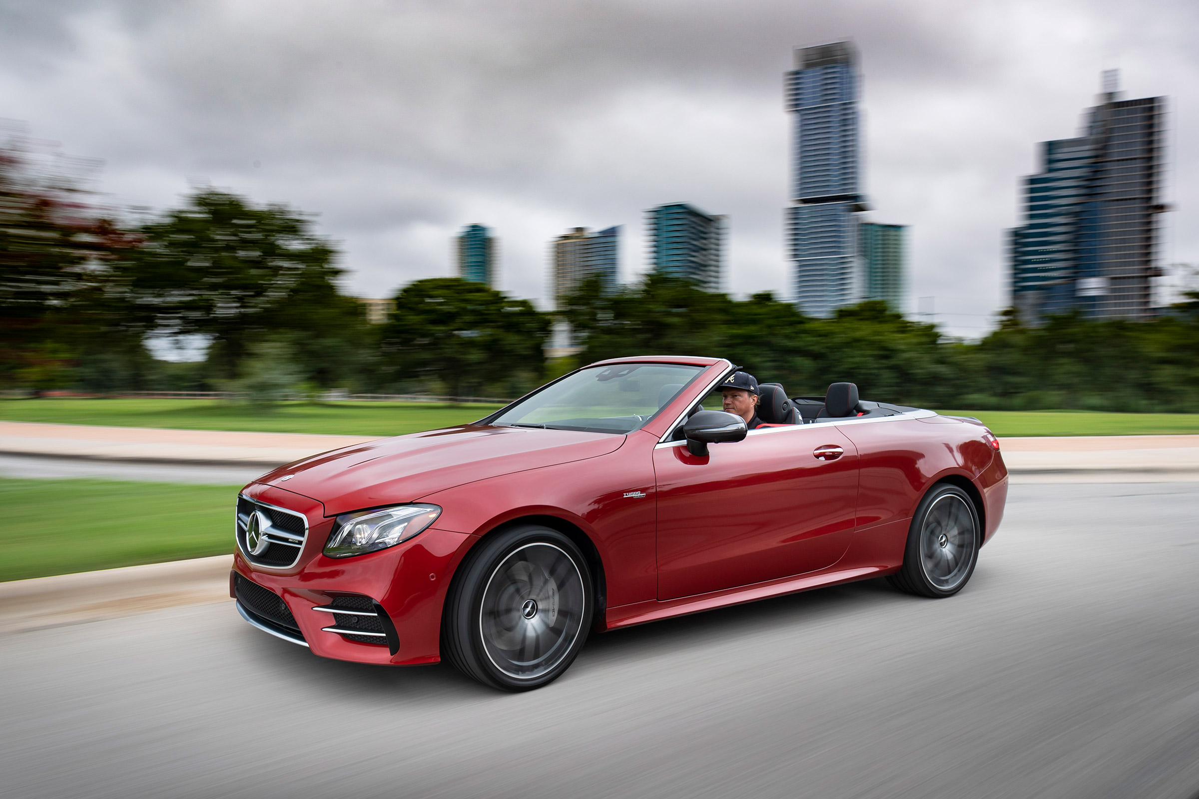 Mercedes-AMG E53 Cabriolet US - front quarter