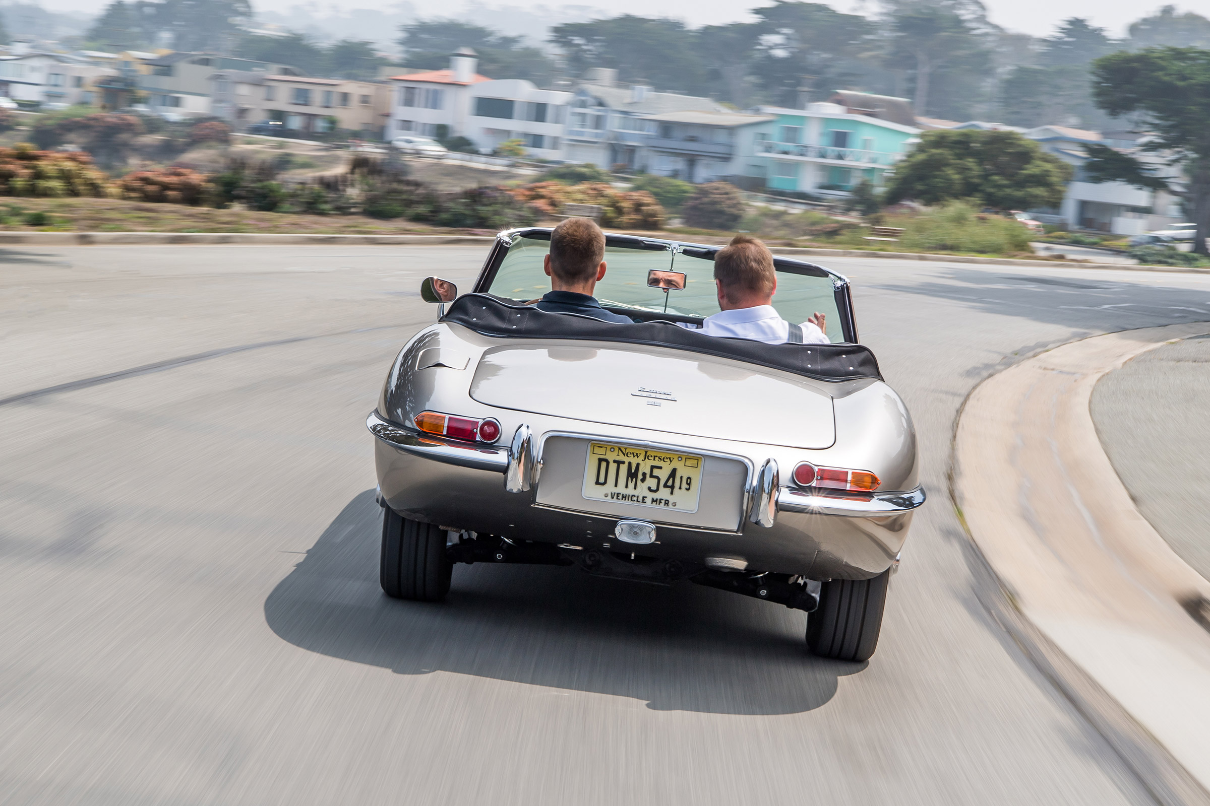Jaguar E-type Zero - driving rear