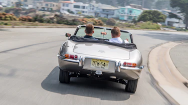 Jaguar E-type Zero - driving rear