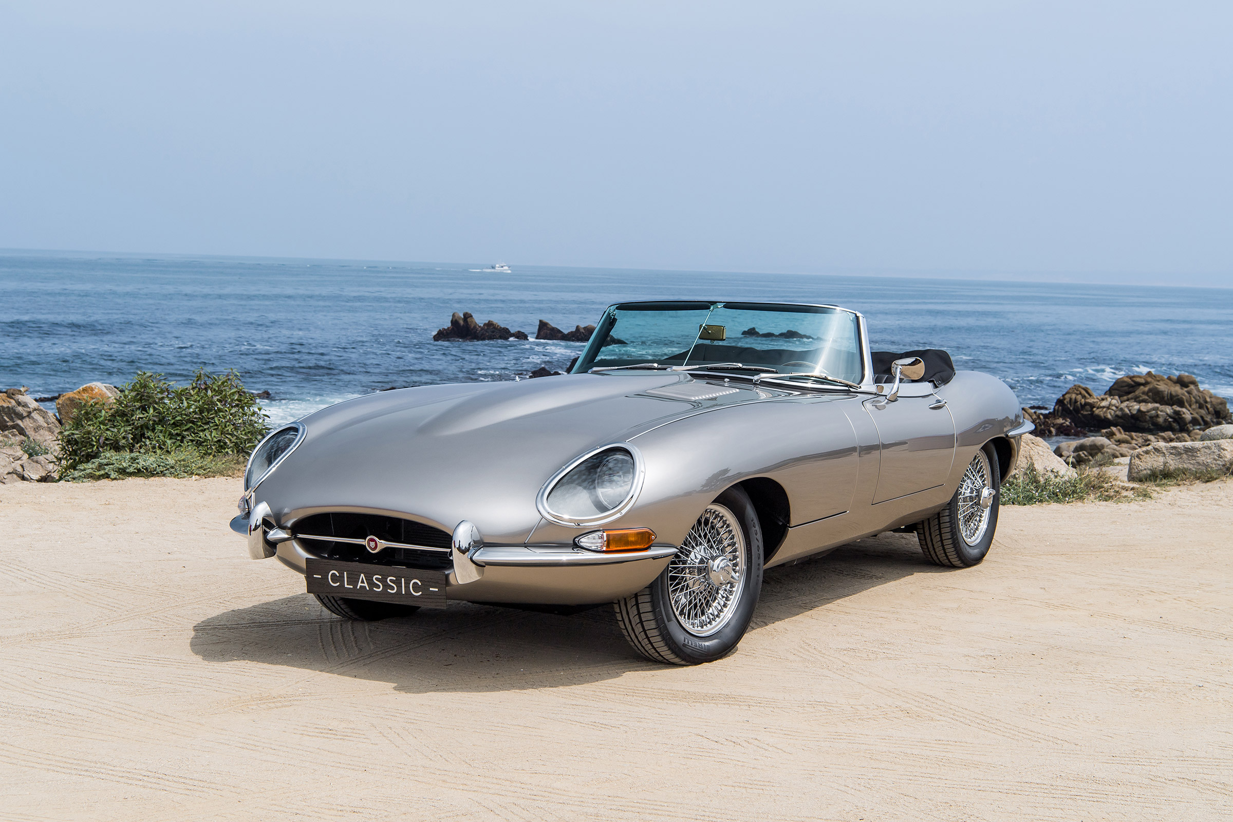 Jaguar e-type Zero drive - front quarter