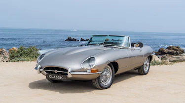 Jaguar e-type Zero drive - front quarter