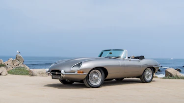 Jaguar e-type Zero drive - front quarter