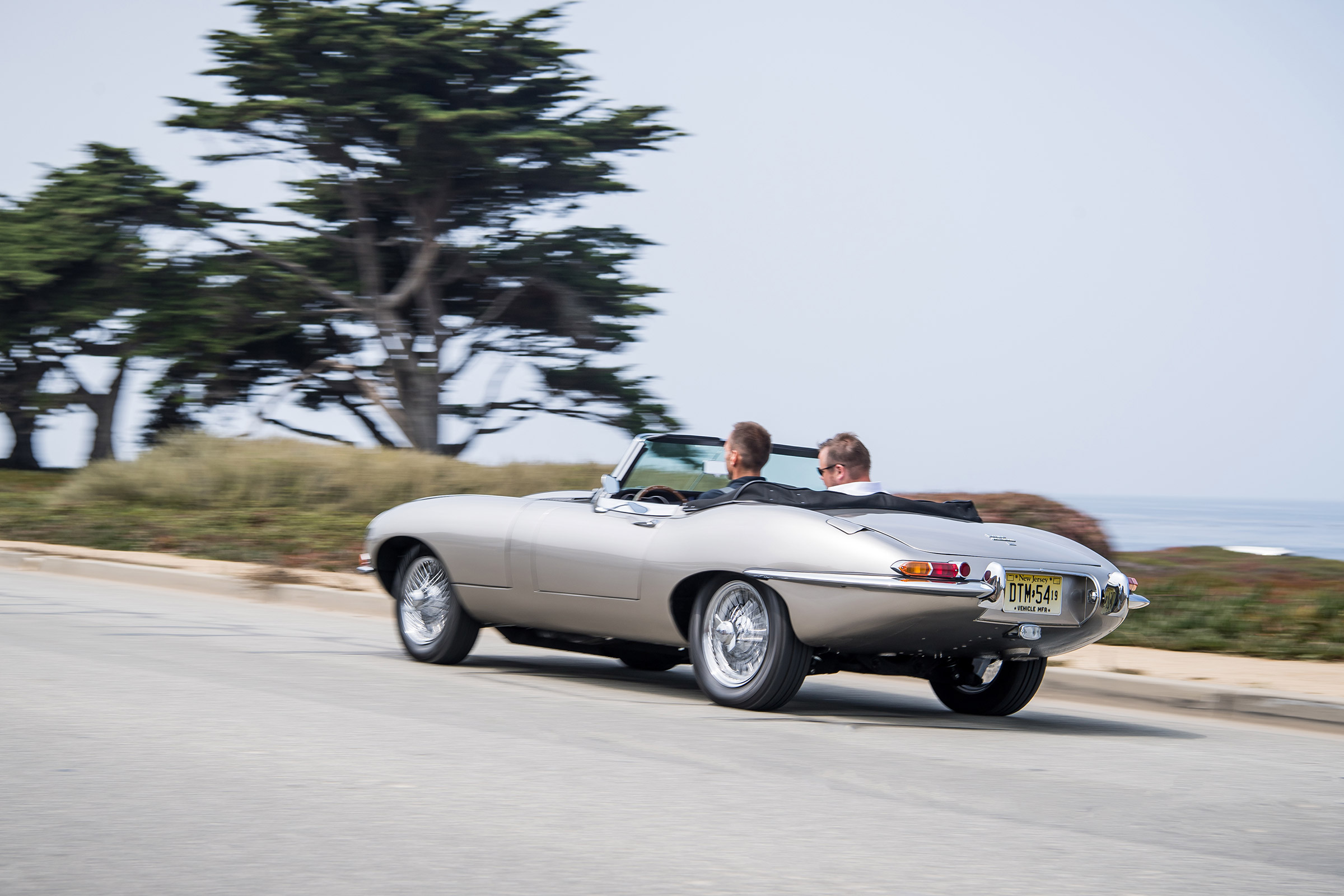 Jaguar E-type Zero - driving rear quarter