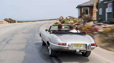 Jaguar E-type Zero - driving rear