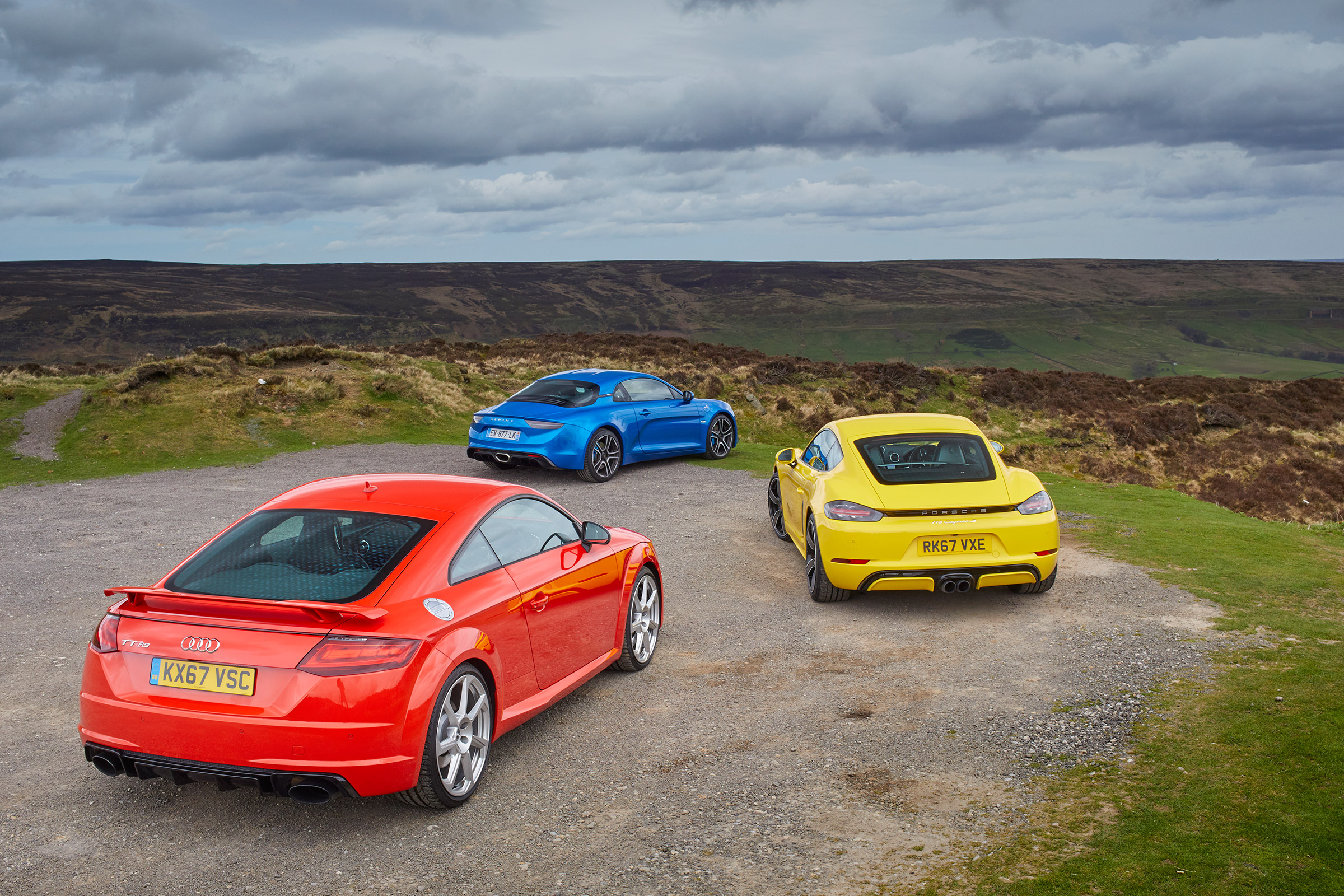 evo Supertest A110 vs rivals - rear triple static