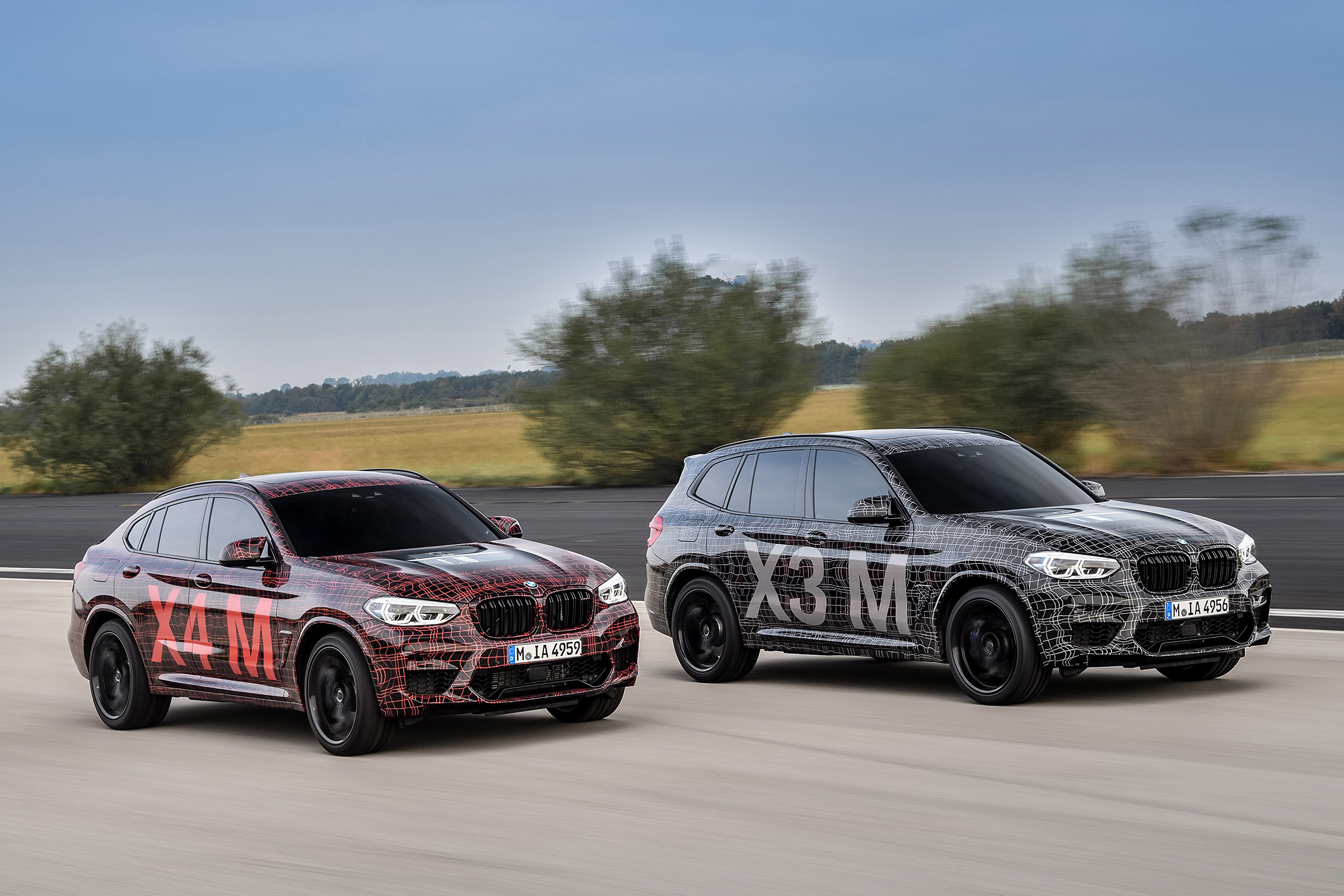 BMW X3 M and X4 M prototypes - pair