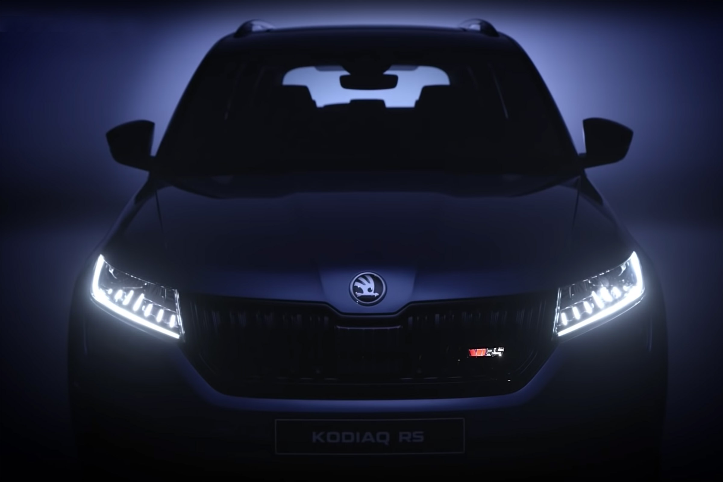 Skoda Kodiaq vRS teaser front