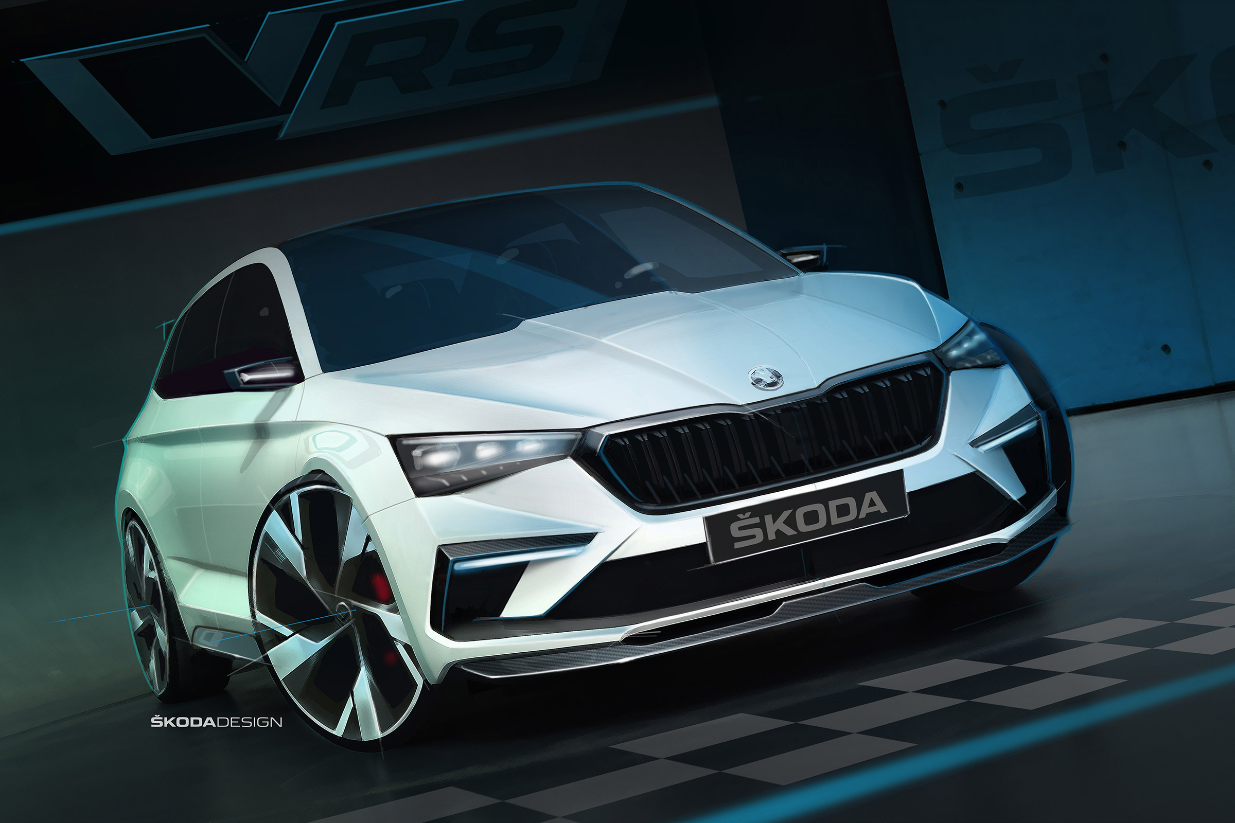 Skoda Vision RS front