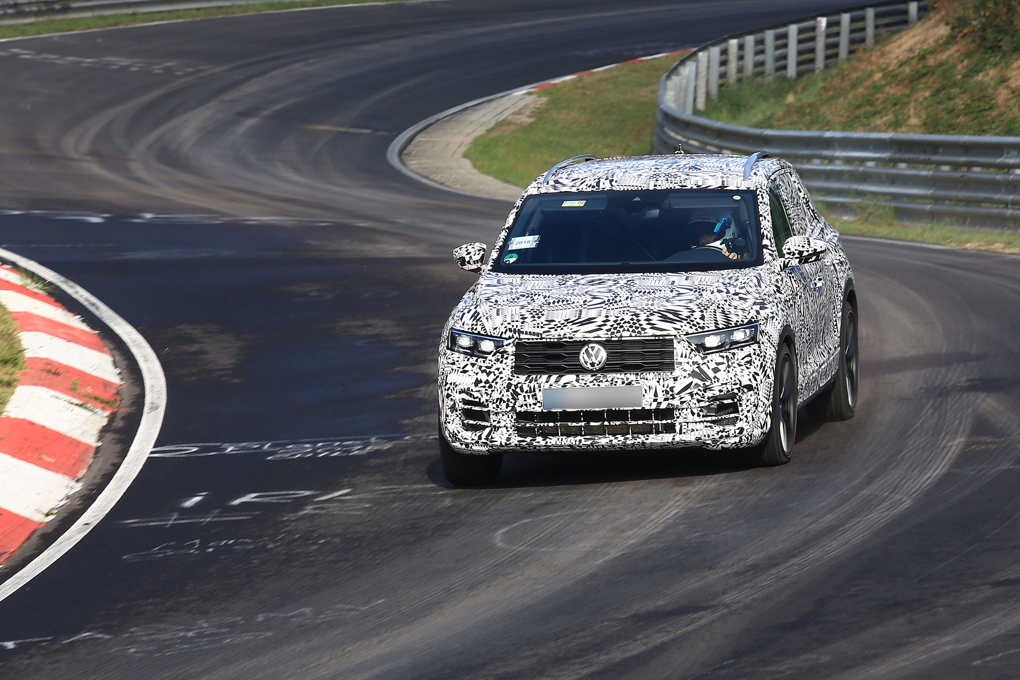 Volkswagen T-Roc R prototype testing at the Nürburgring - front