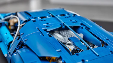 Bugatti Lego header engine bay