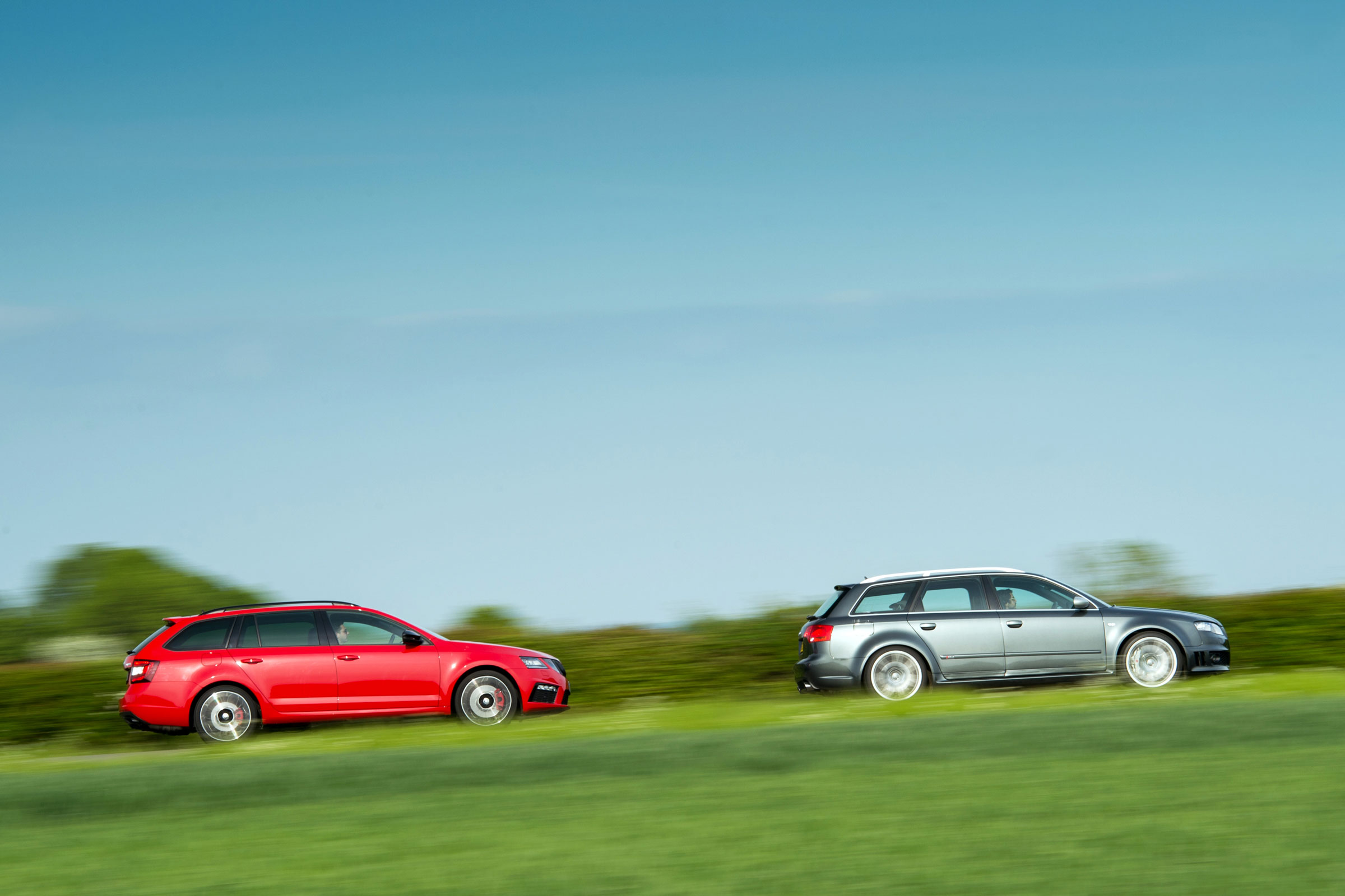 Skoda Octavia vRS 245 Estate and Audi RS4 Avant (B7)