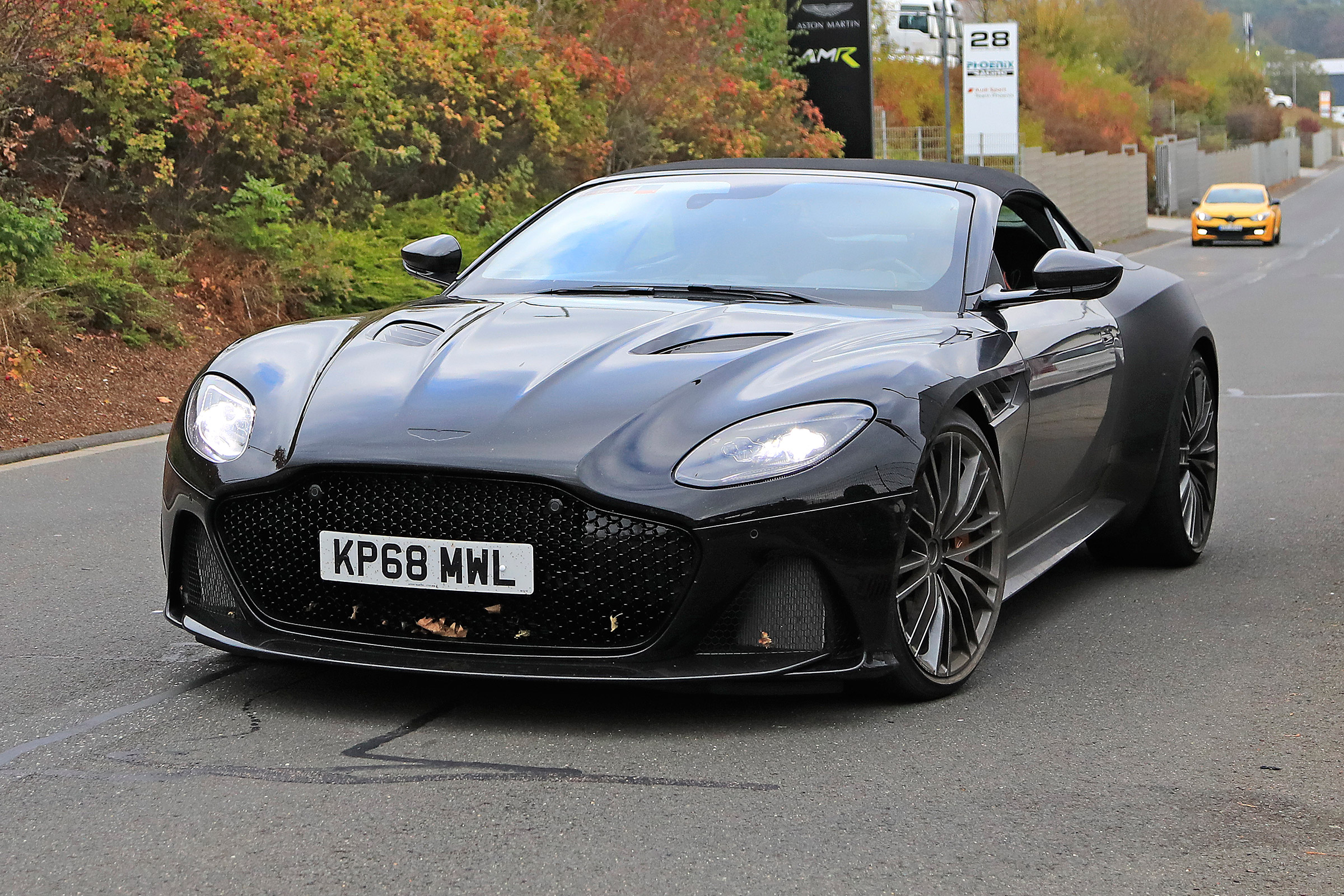 Aston Martin DBS Volante spy - OCT18 front
