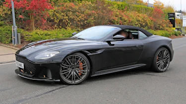 Aston Martin DBS Volante spy - OCT18 front quarter