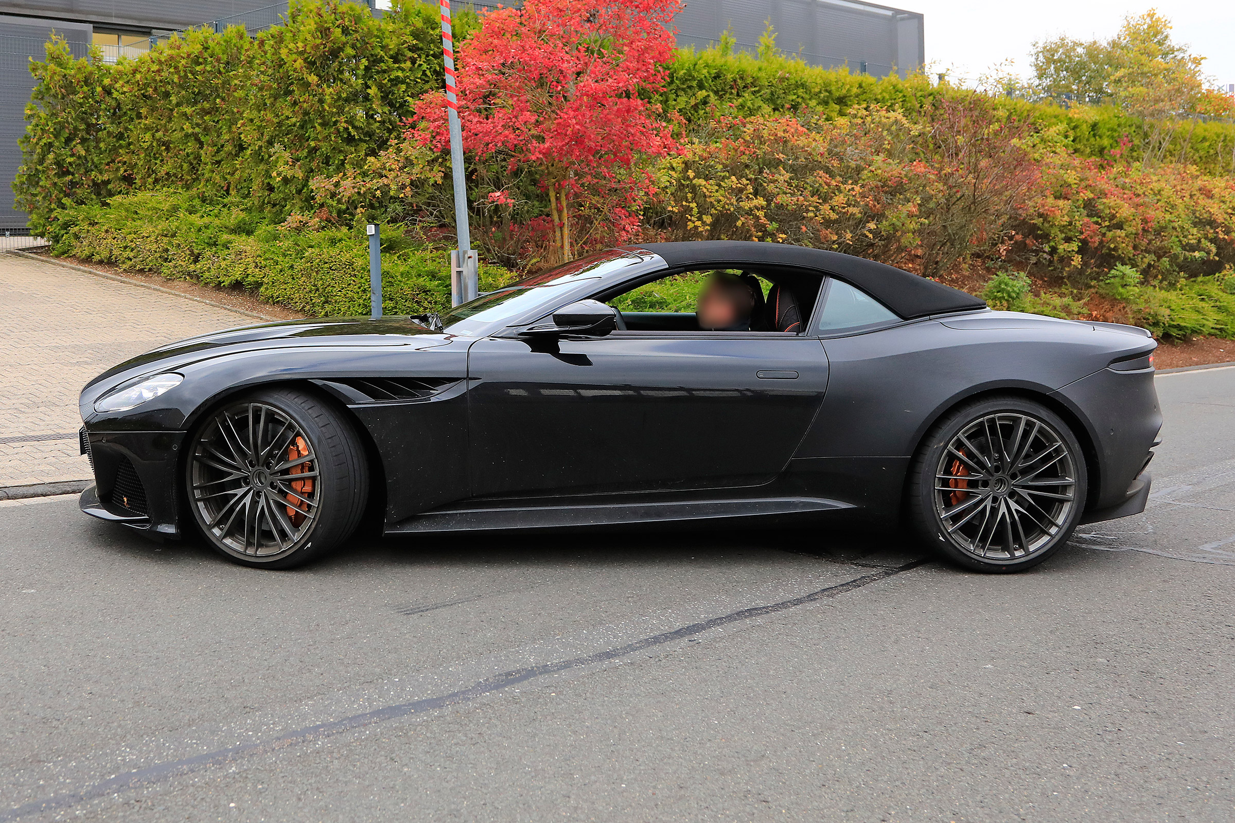 Aston Martin DBS Volante spy - OCT18 profile