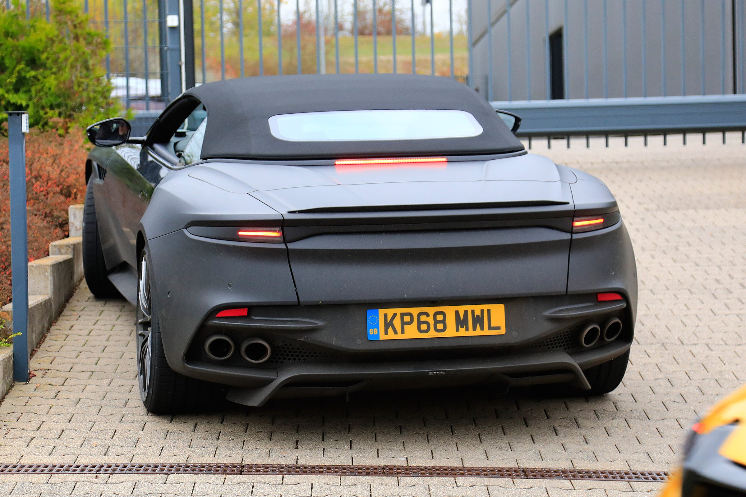 Aston Martin DBS Volante spy - OCT18 rear