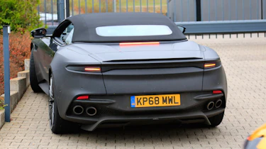 Aston Martin DBS Volante spy - OCT18 rear