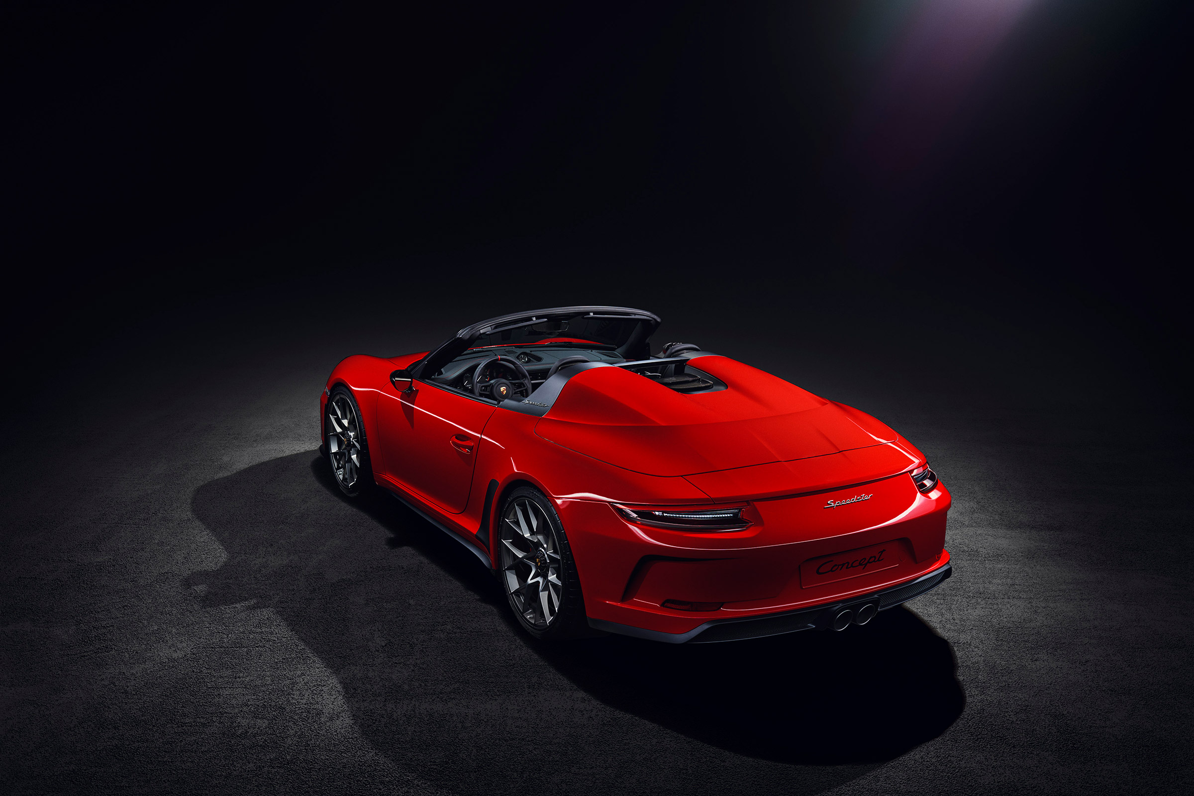 911 speedster production car rear quarter