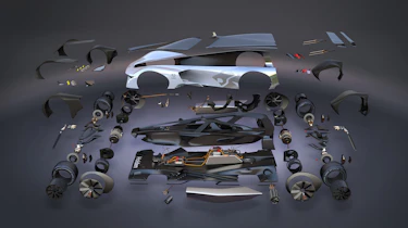 Holden Time Attack concept - exploded view