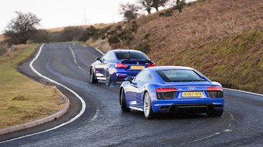 R8 RWS vs BMW M4 CS - rear slides