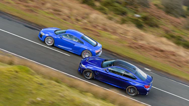 R8 RWS vs BMW M4 CS - twin