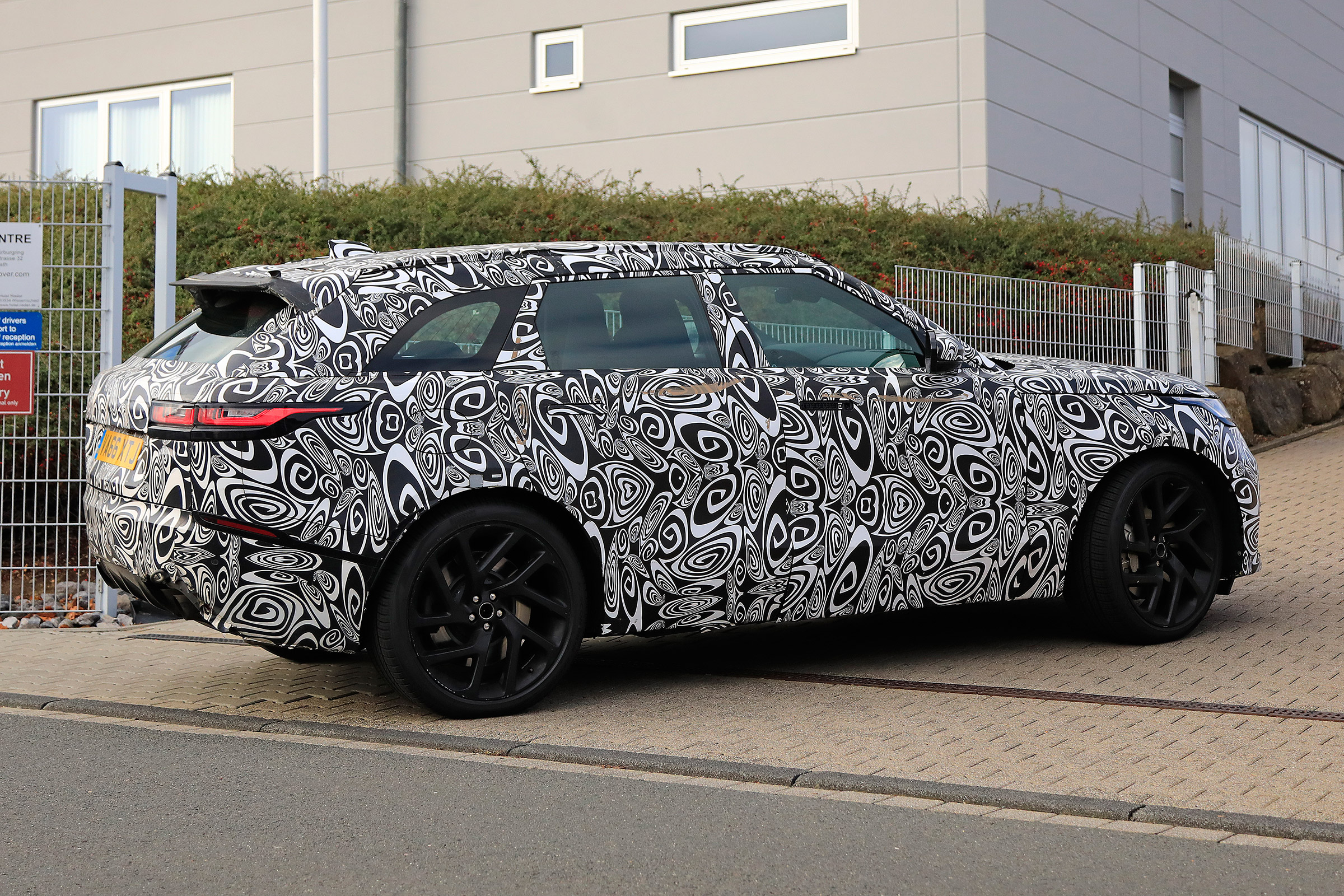 Range Rover Velar SVR proto - rear quarter]
