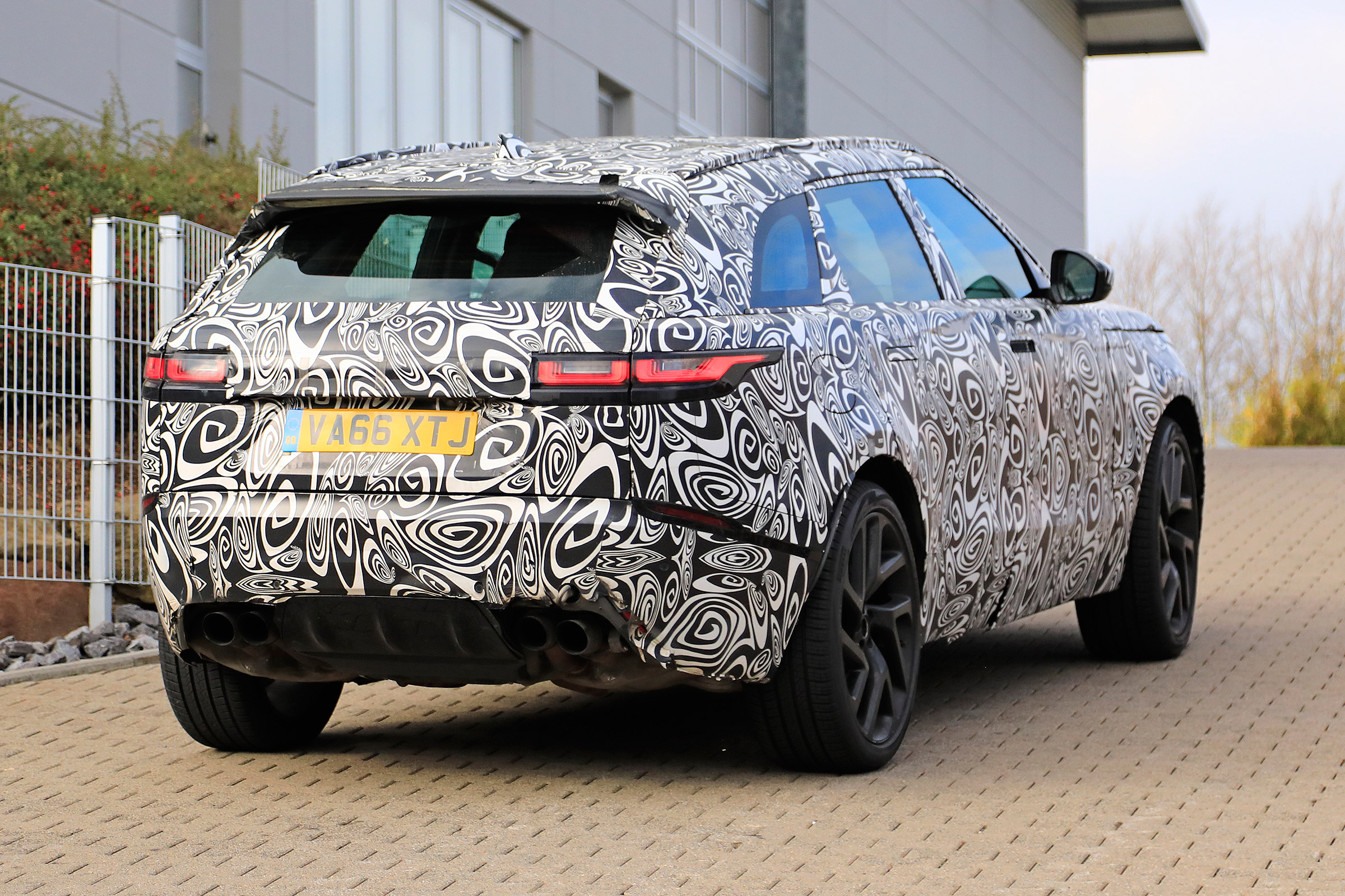 Range Rover Velar SVR proto - rear quarter