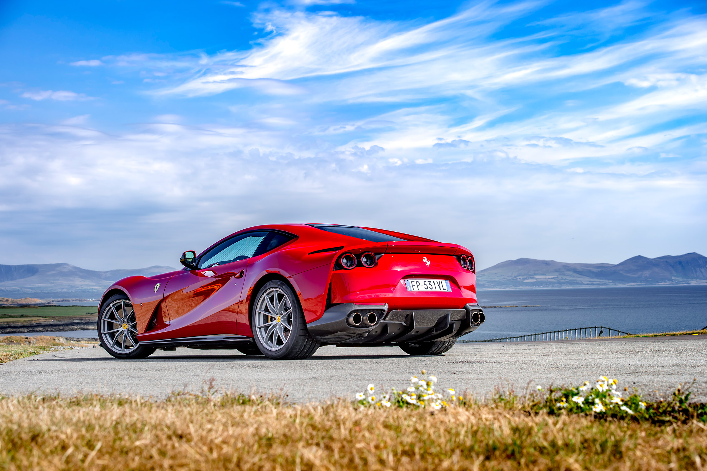 Ferrari 812 Superfast Anglesey - rear quarter