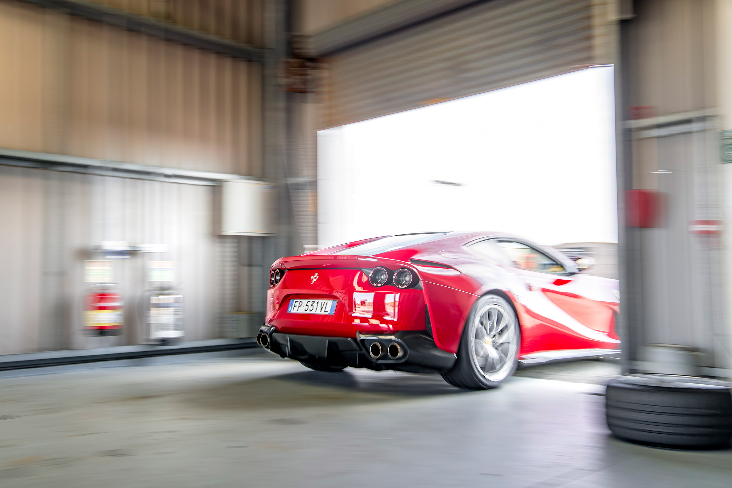 Ferrari 812 Superfast Anglesey - rear