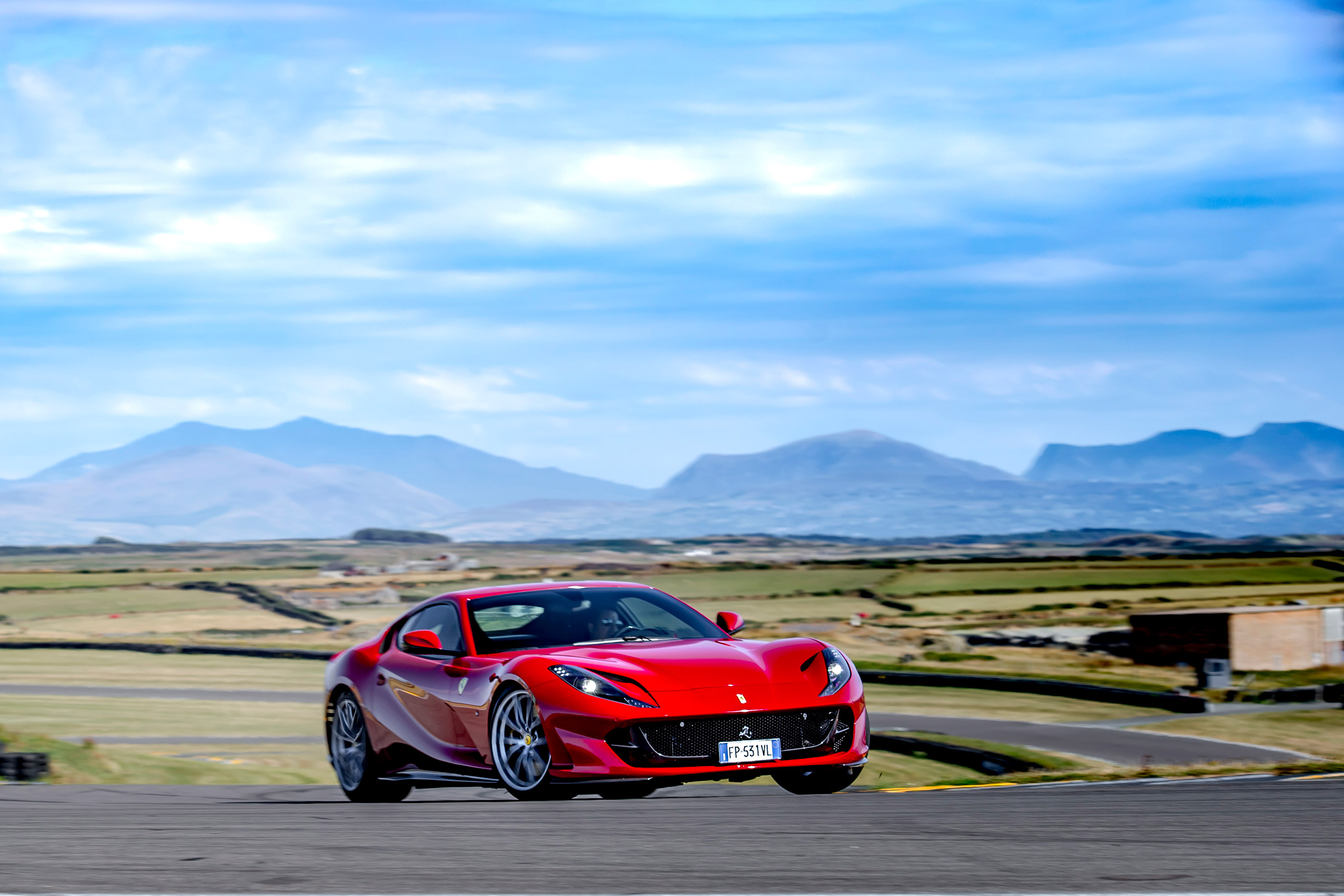 Ferrari 812 Superfast Anglesey - cornering