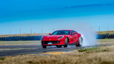 Ferrari 812 Superfast Anglesey - sliding