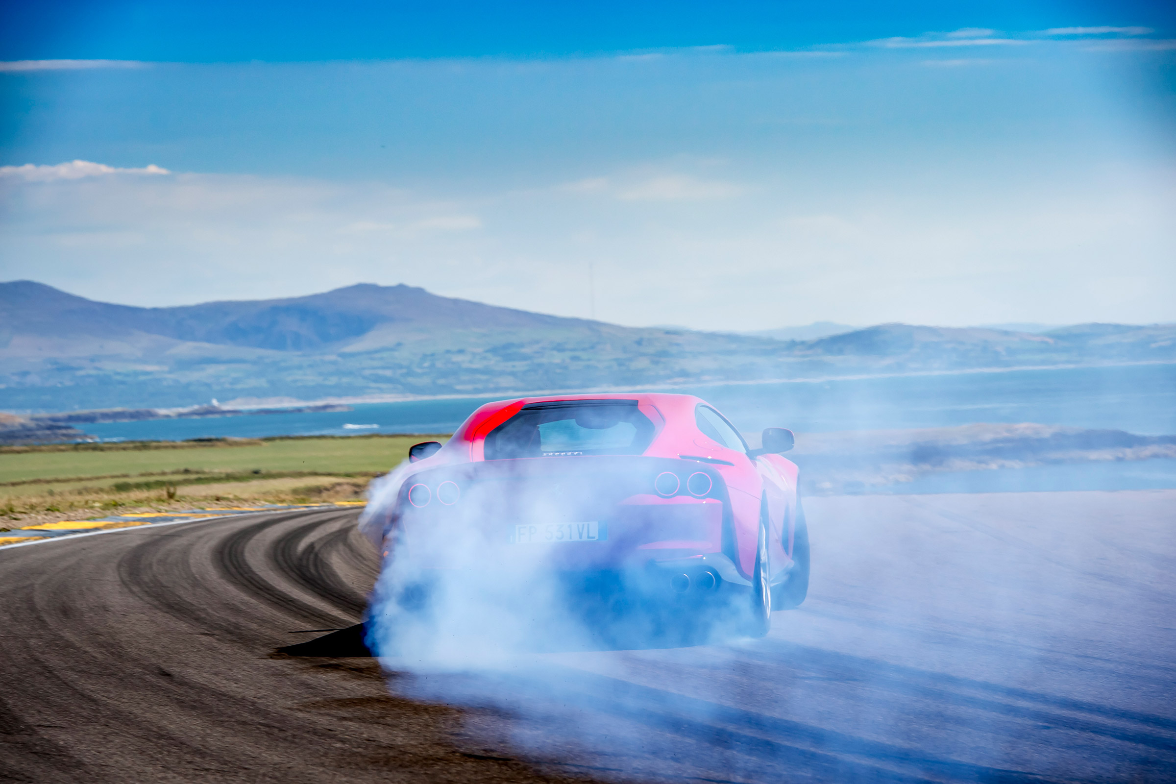 Ferrari 812 Superfast Anglesey - drift