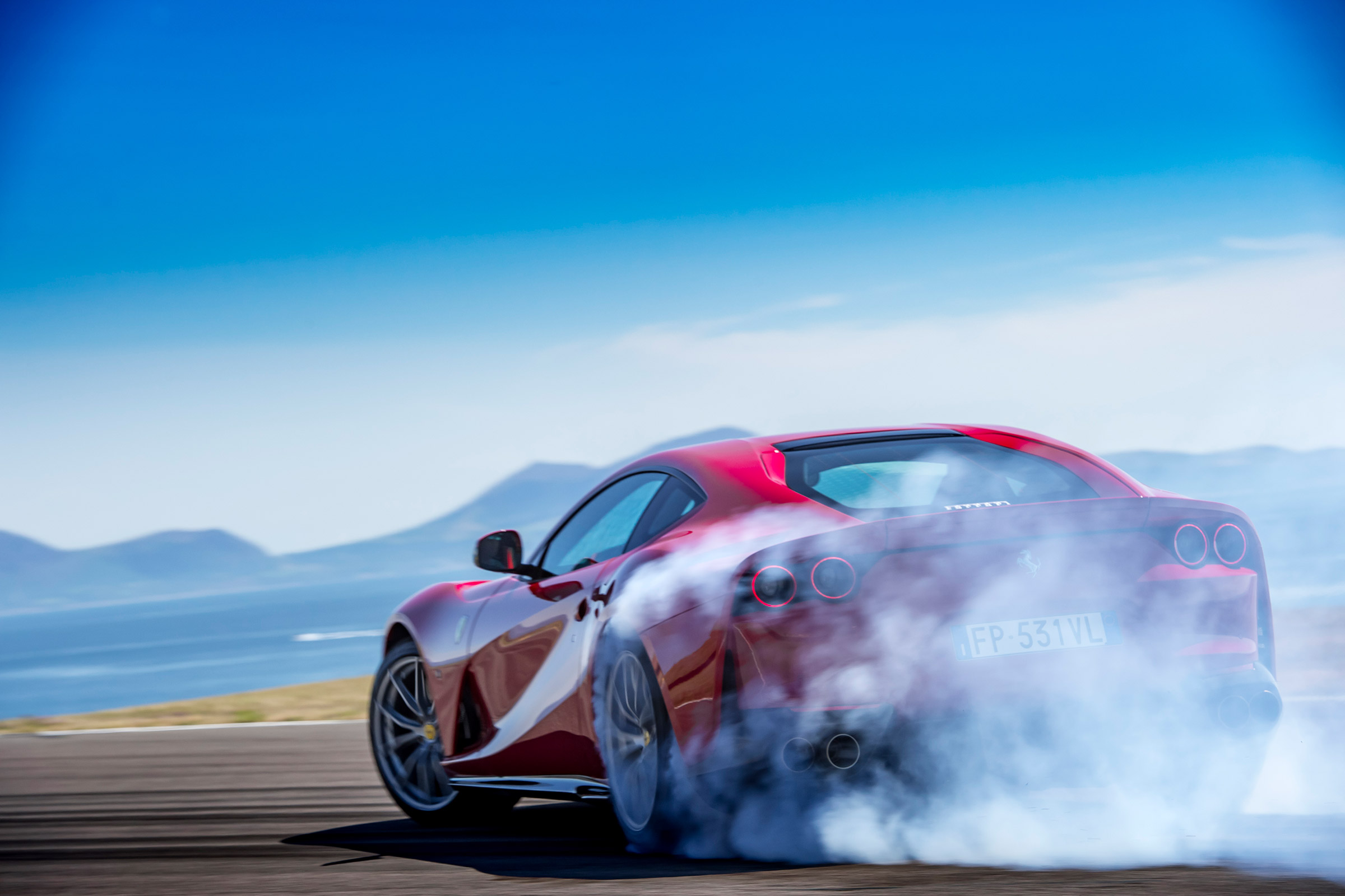 Ferrari 812 Superfast Anglesey - slide