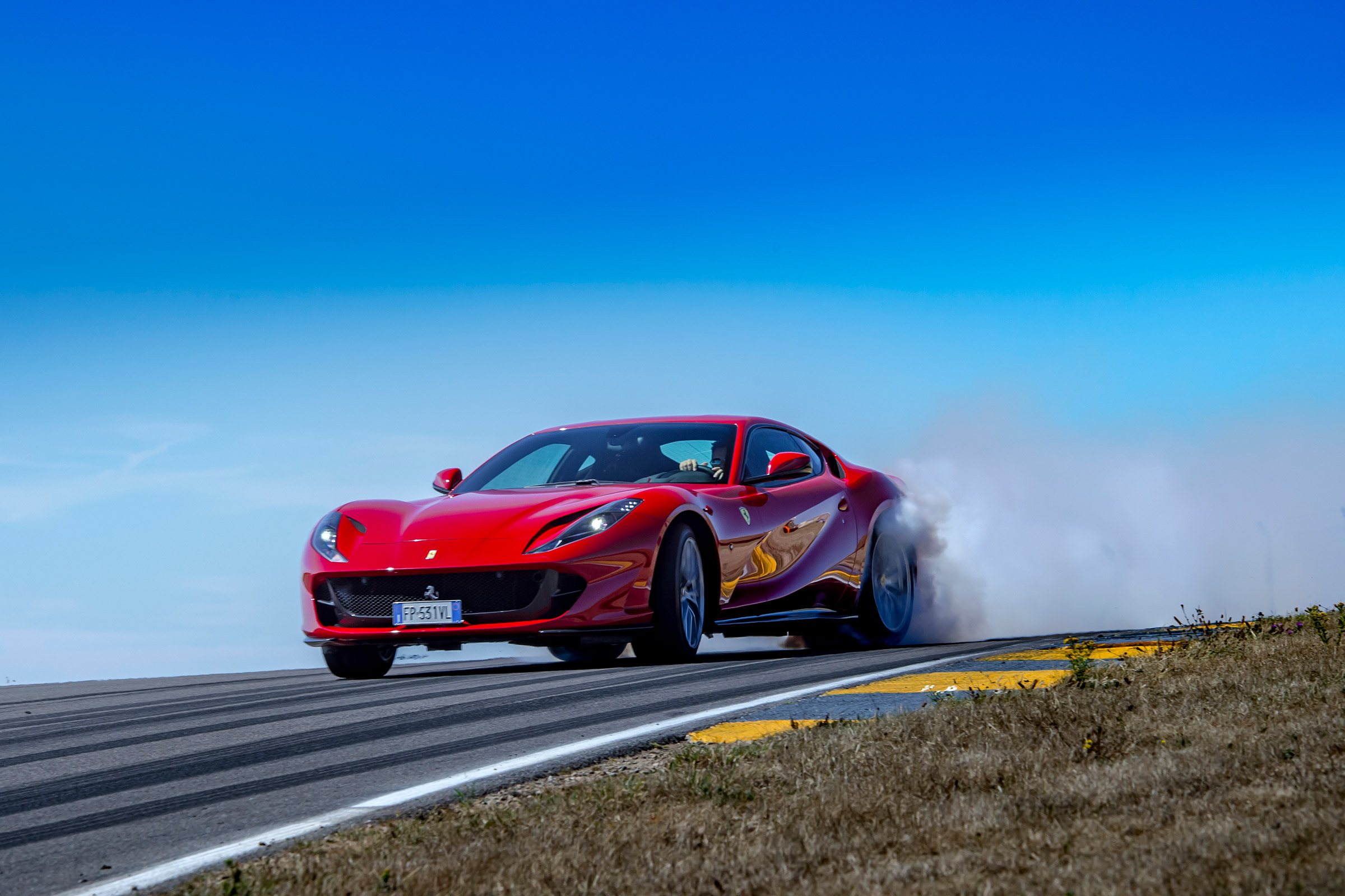 Ferrari 812 Superfast Anglesey - front sliding