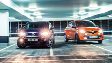 Renault Twingo GT vs Volkswagen Up GTI front