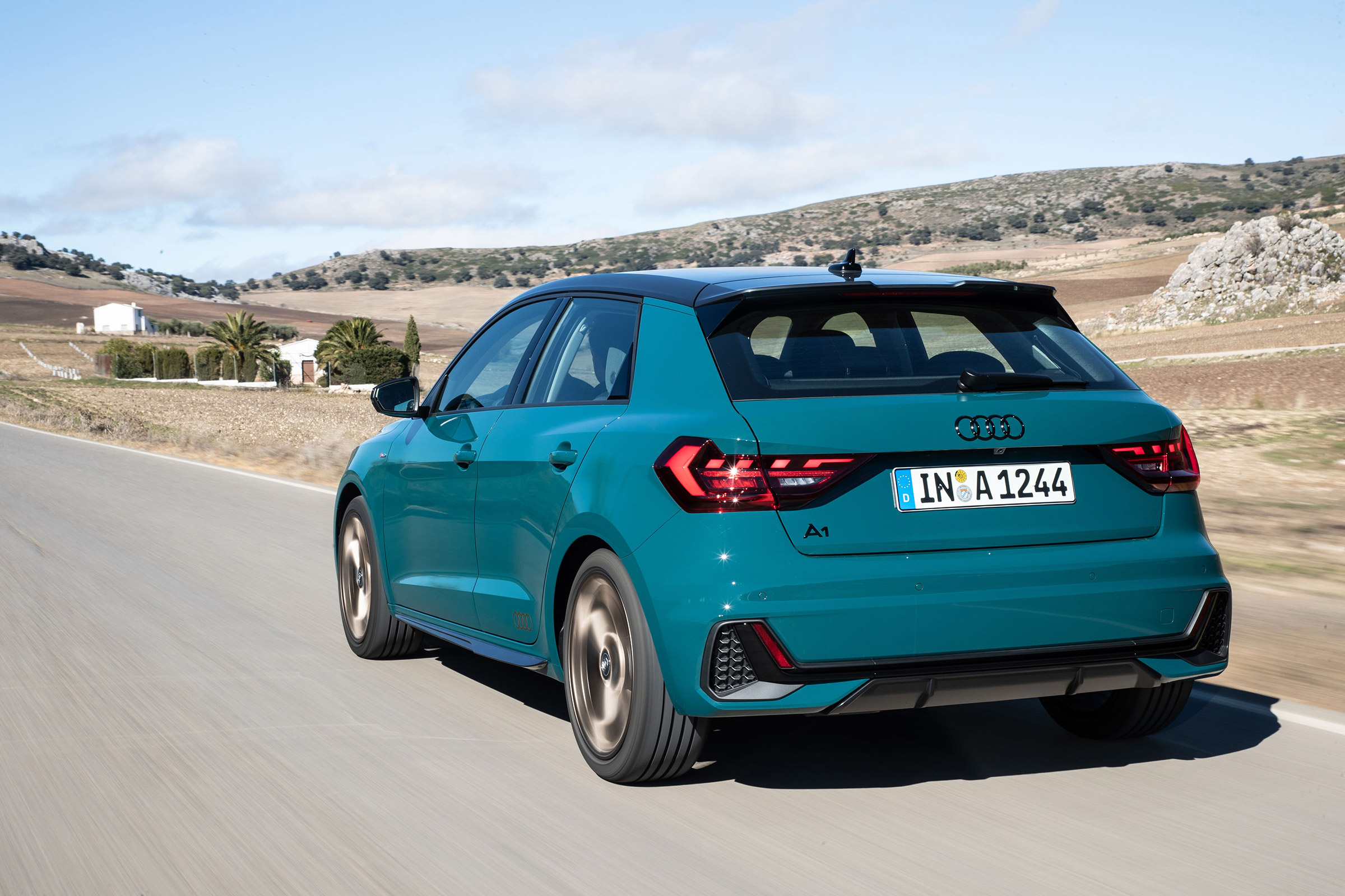 Audi A1 First Edition - teal rear quarter