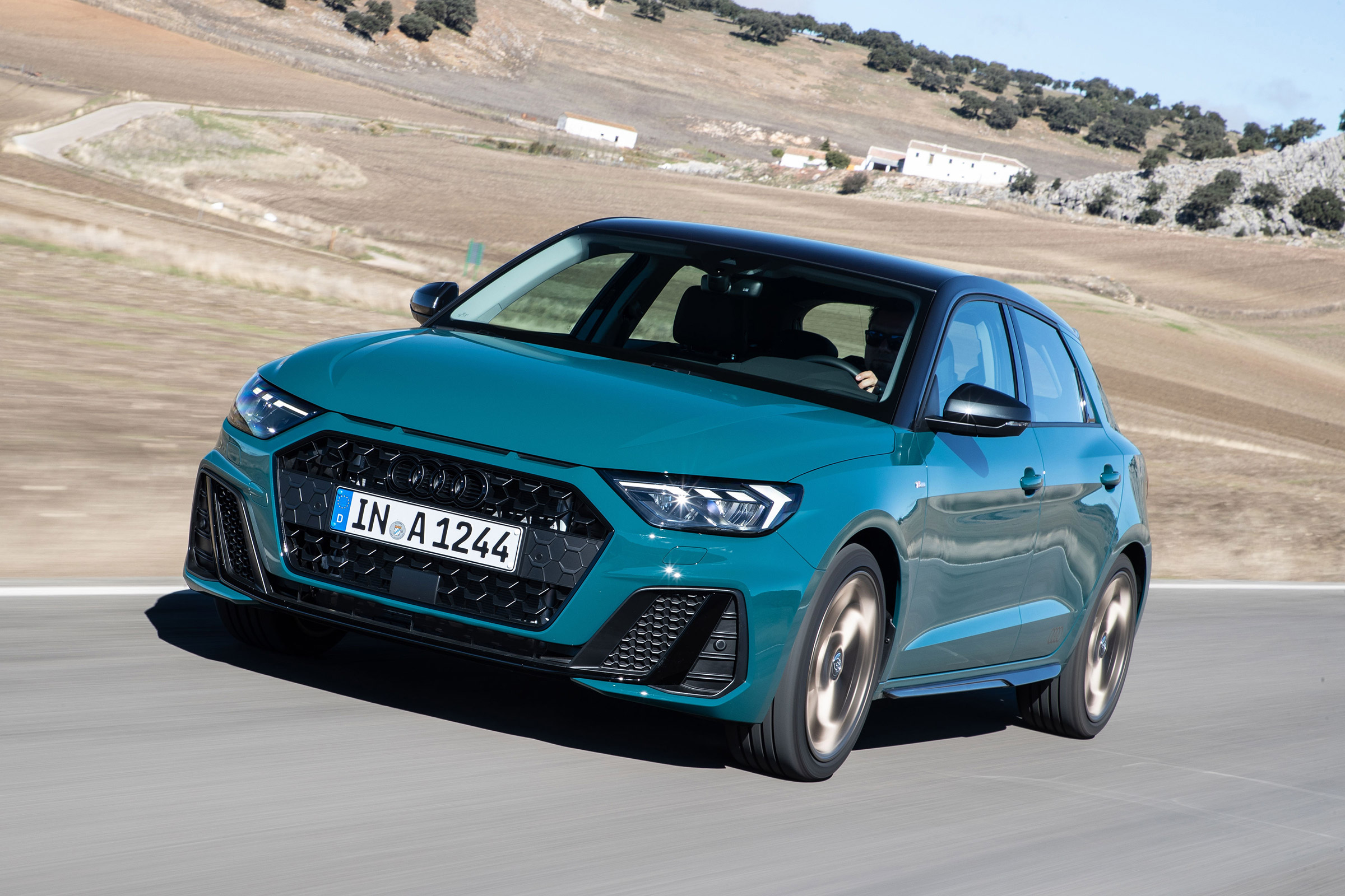 Audi A1 First Edition - teal front quarter