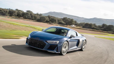 Audi R8 facelift review - front quarter