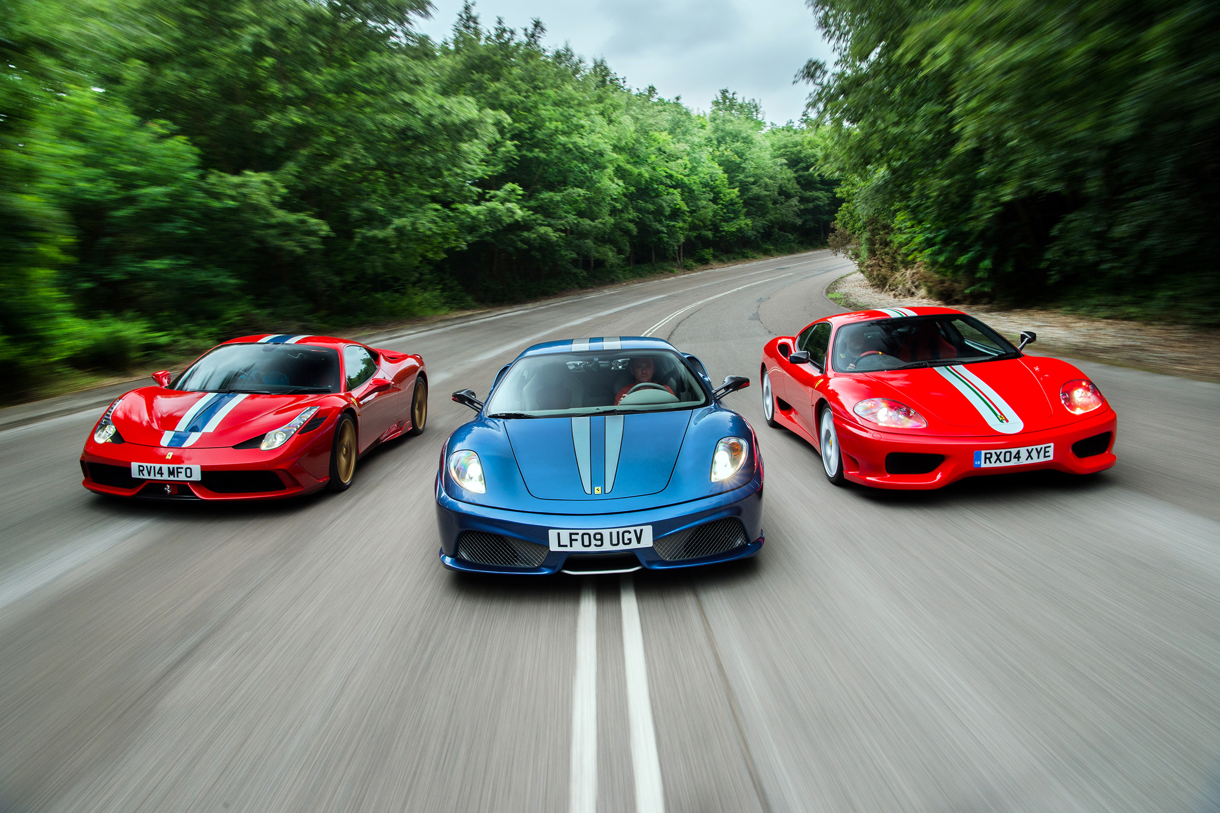 Ferrari trio front