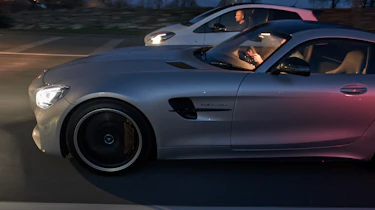 Yaris GRMN & Mercedes-AMG GT R night
