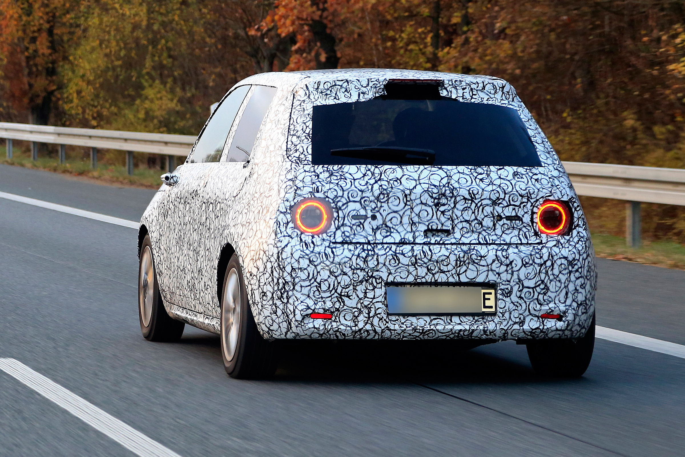 Honda Urban EV spy - rear quarter