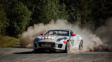 Jaguar F-Type rally car - front