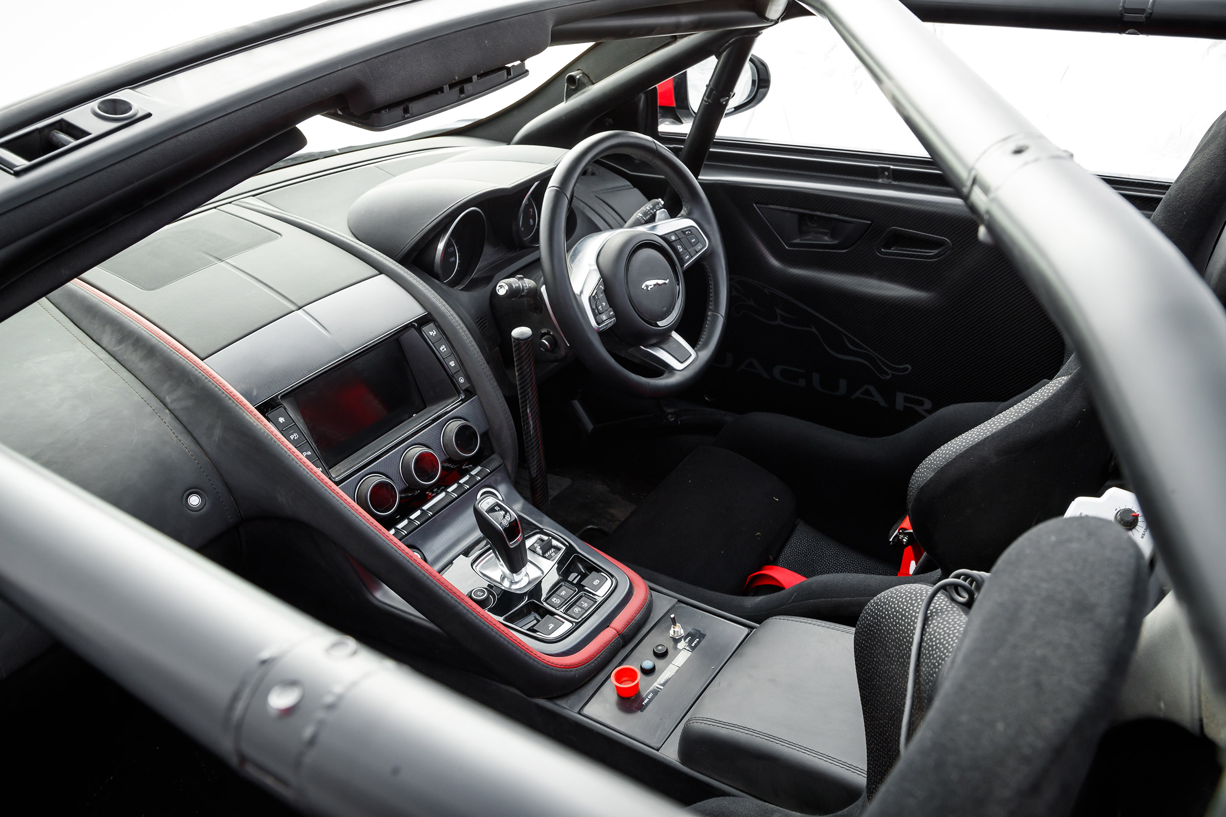 Jaguar F-Type rally car - interior