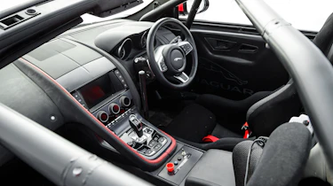 Jaguar F-Type rally car - interior