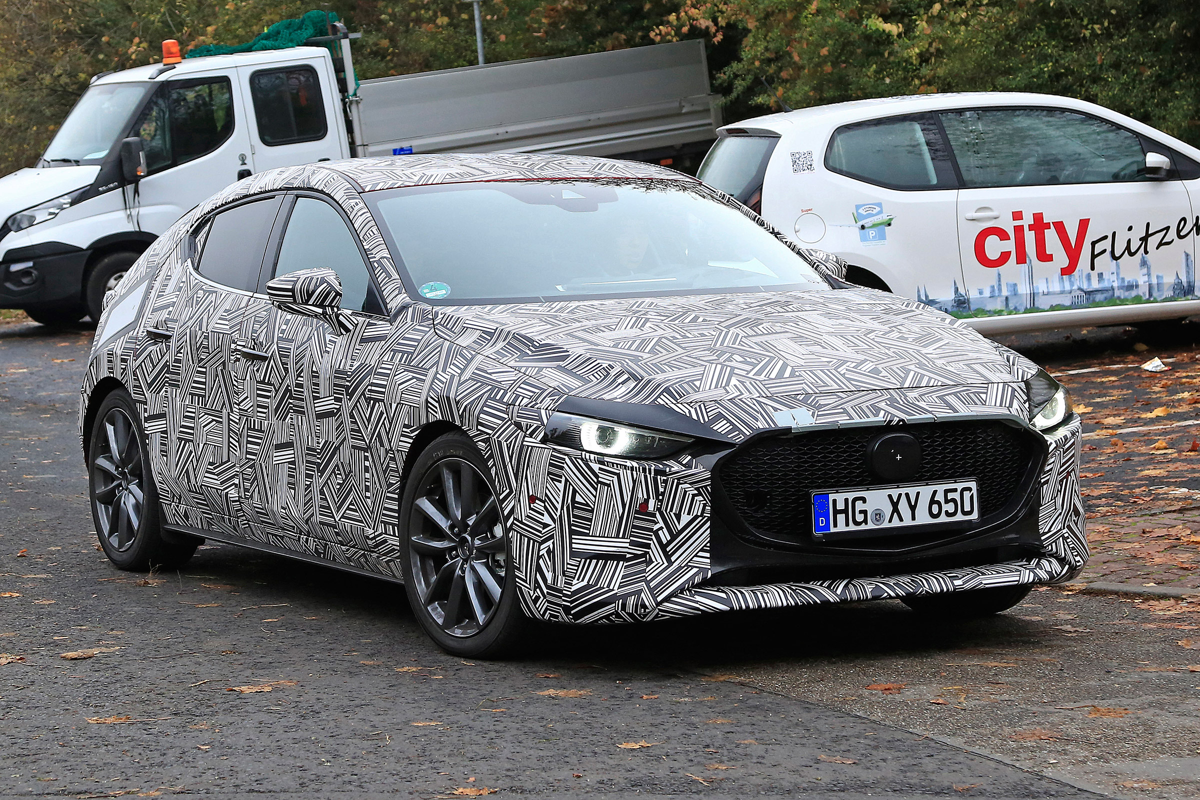 2019 Mazda 3 spied - front quarter