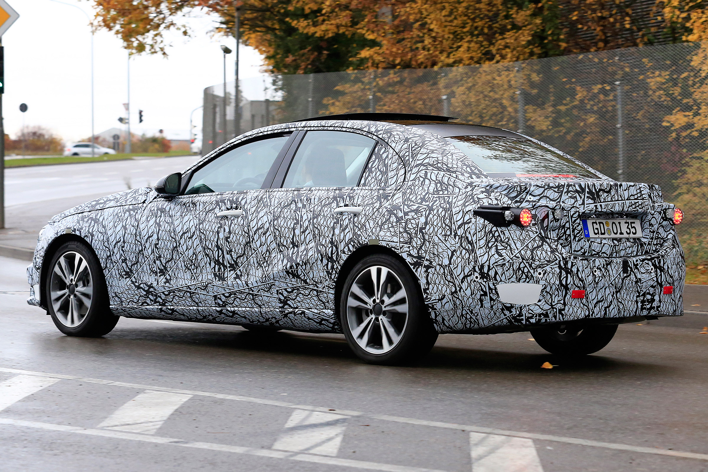 Mercedes C-class prototype - rear quarter