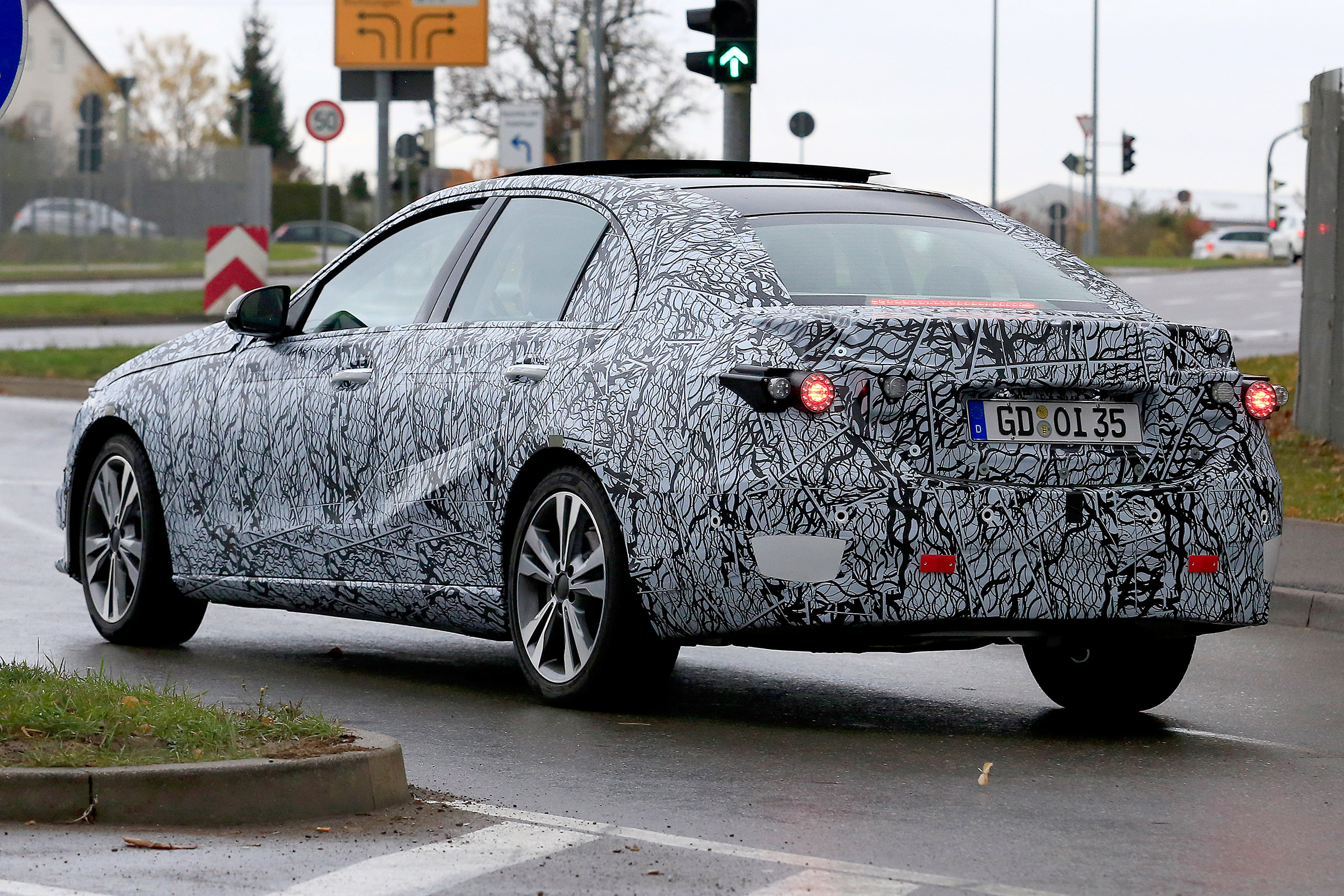 Mercedes C-class prototype - rear quarter