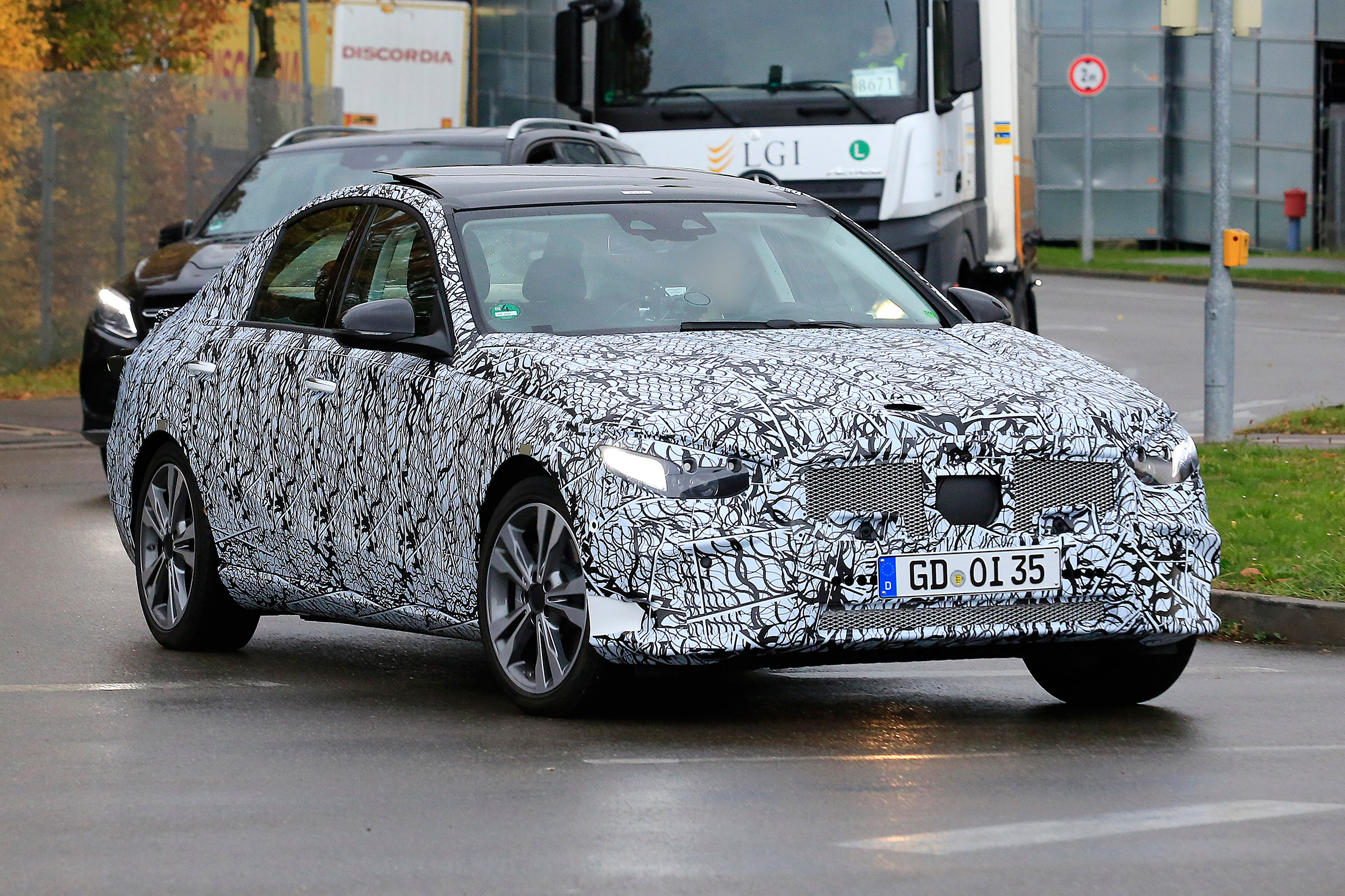 Mercedes C-class prototype - front quarter