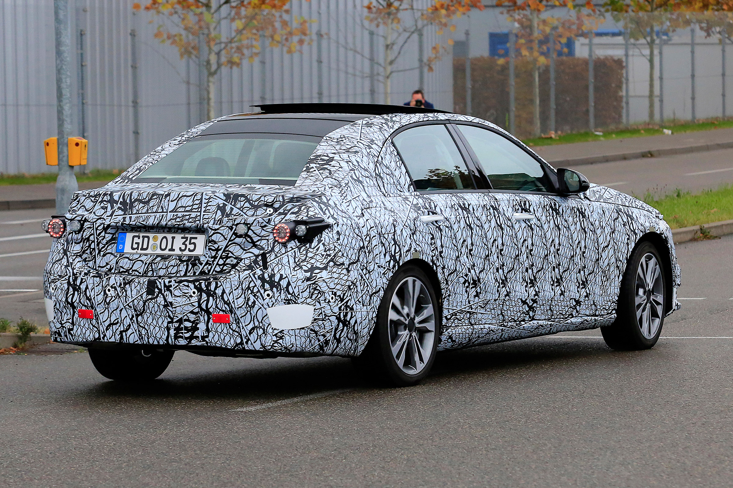 Mercedes C-class prototype - rear quarter