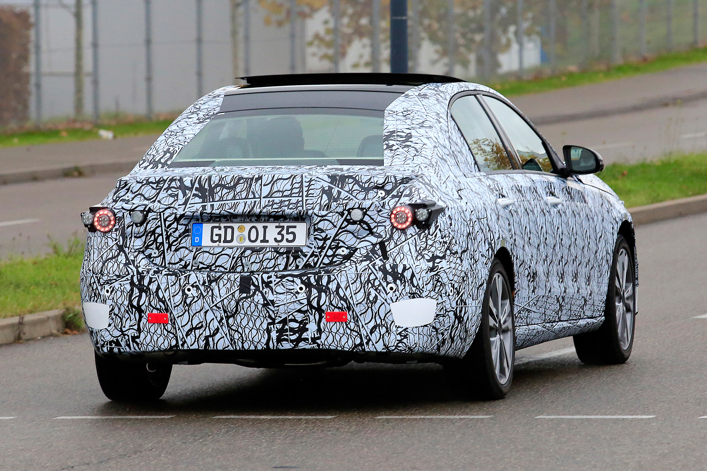 Mercedes C-class prototype - rear
